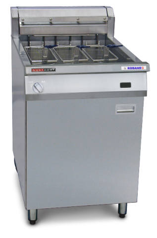 gastrobedarf, fritten, frittierfett, digital-display, af816r, roband, standfriteuse, abnehmbare tuer, energiesparschalter, schwenkbare heizelemente, pflegeleichtes edelstahl, digitaldisplay