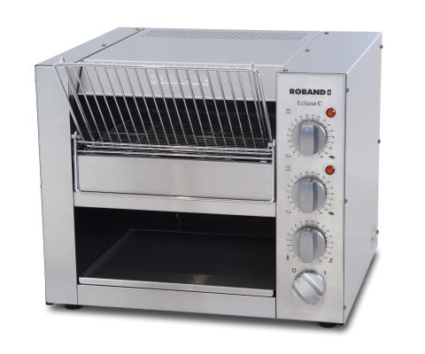durchlauftoaster, et315-f, roband, foerderbandgeschwindigkeit einstellbar, eclipse, bun toaster, zwei eingaberutschen, einstellbare ausgabe nach vorne/hinten, getrennt steuerbare ober-/unterhitze, burger-bunhaelften