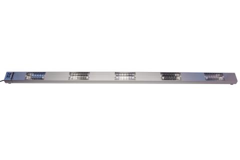 loelsberg waermebruecke quarz lampen mit schutzgitter, einzeln zu wechseln, parallel geschaltet, montagebuegel, kabel und stecker 1.750 watt, 220-240 volt, ein-/ausschalter an steuereinheit, doppelt verglaste waermequellen