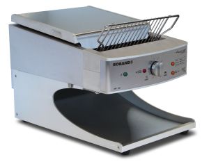 exlusiver durchlauftoaster, formschoenes design, LED ausgabefach, elektronische geschwindigkeitsregelung, eco mode, geschwindigkeitssperre, gekuehlte oberflaeche, ventilationssystem, restwaermenutzung
