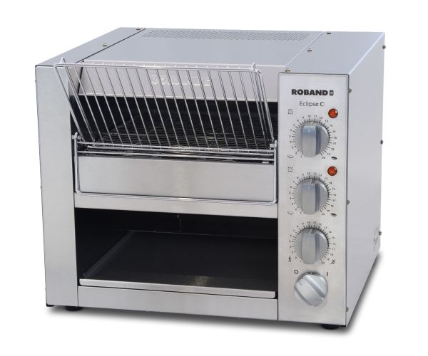 durchlauftoaster, et315-f, roband, foerderbandgeschwindigkeit einstellbar, eclipse, bun toaster, zwei eingaberutschen, einstellbare ausgabe nach vorne/hinten, getrennt steuerbare ober-/unterhitze, burger-bunhaelften