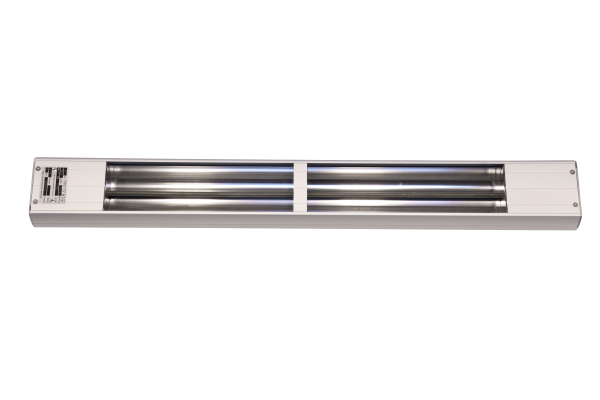 waerme-lampe, roband, hue825, ladenbauermodell, infrarotheizelement, separate schaltung, 900 watt, freie zuleitung, energieregler, kabelstecker, halterungsbuegel